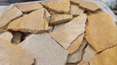 Плитняк златолит жёлтый для цоколя купить в Забайкальском крае