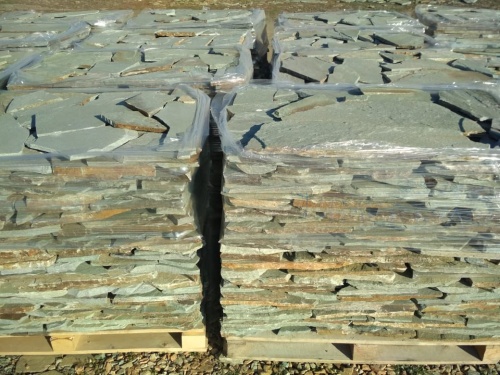 Плитняк златолит зелёный для цоколя, отмостки купить в Забайкальском крае