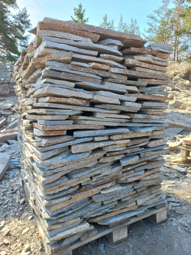 Плитняк златолит серебристый для цоколя, отмостки купить в Забайкальском крае