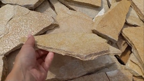 Плитняк златолит жёлтый для фасада 1,5-3 см купить в Забайкальском крае