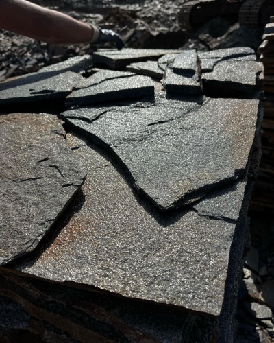 Плитняк златолит серебристый для фасада купить в Забайкальском крае