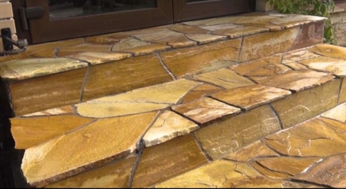 Плитняк златолит жёлтый золотистый для отмостки купить в Забайкальском крае